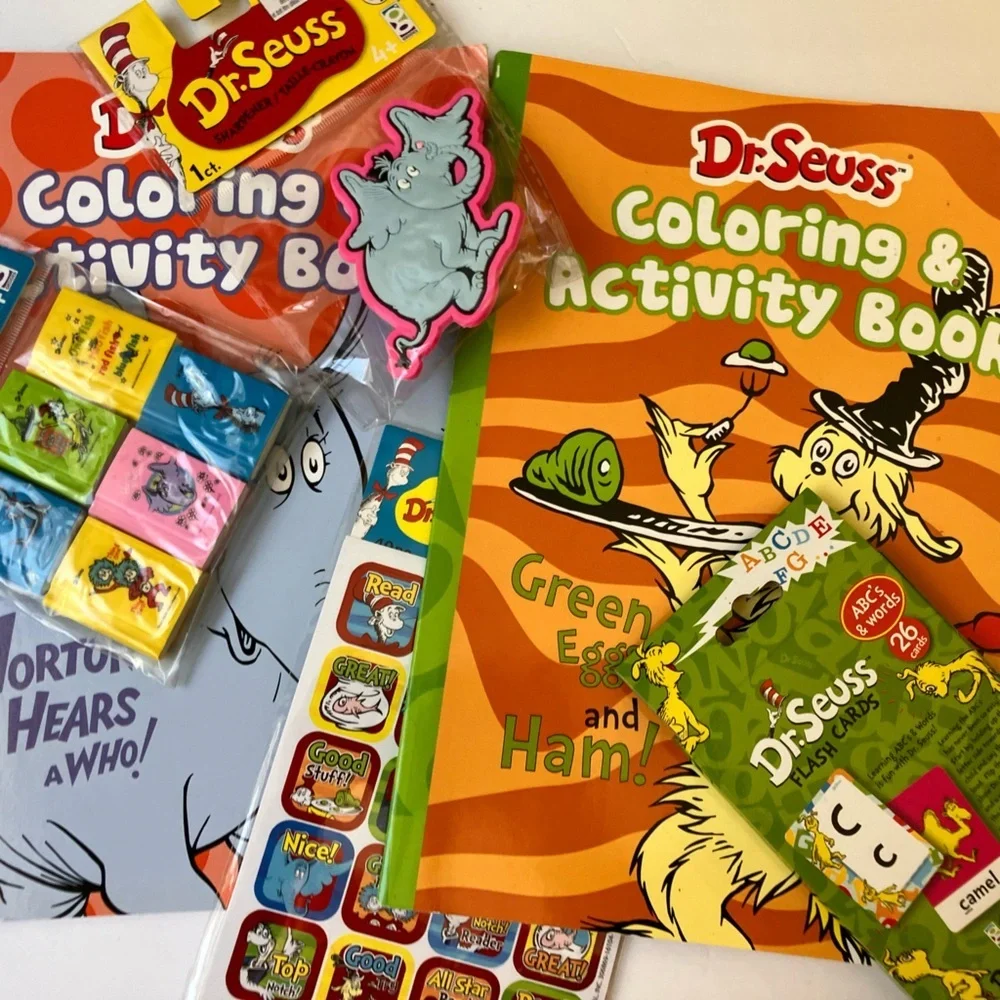 Dr. Seuss Coloring Books/Stickers and more….
